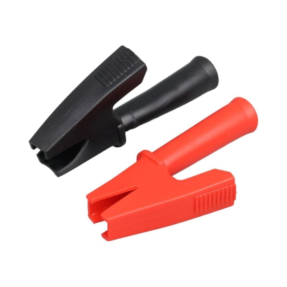 Ayt 4mm Banan Jak Girişli Krokodil Akü Maşası Ucu Kıskaçı