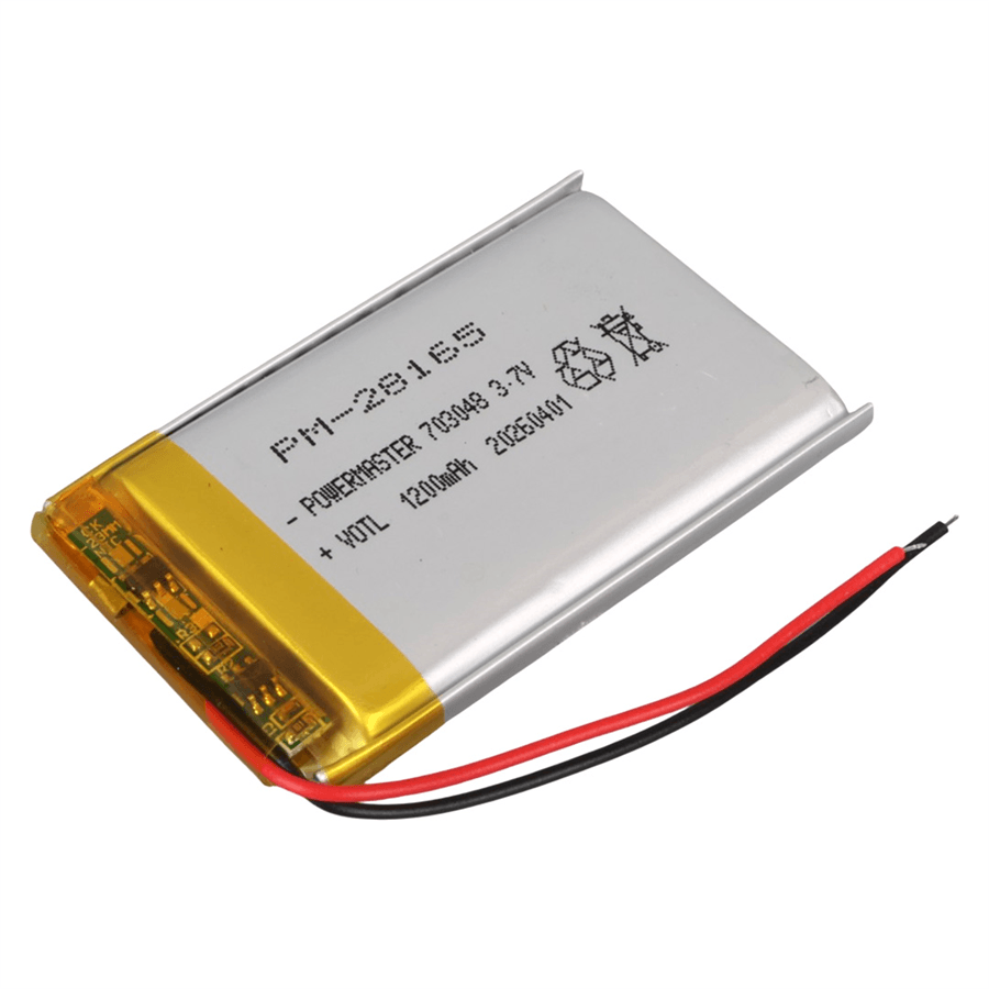 Powermaster PM-28165 3.7V 1.200Mah 703048 Soketsiz Lityum Polimer (Li-Po) Batarya Şarj Edilebilir Pil