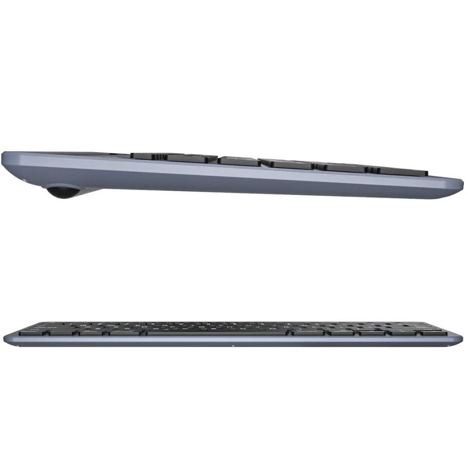 Lenovo Lecoo BK100 Bluetooth V3.0 Çoklu Cihaz Uyumlu Şarj Edilebilir Kablosuz Gri Türkçe Q Klavye