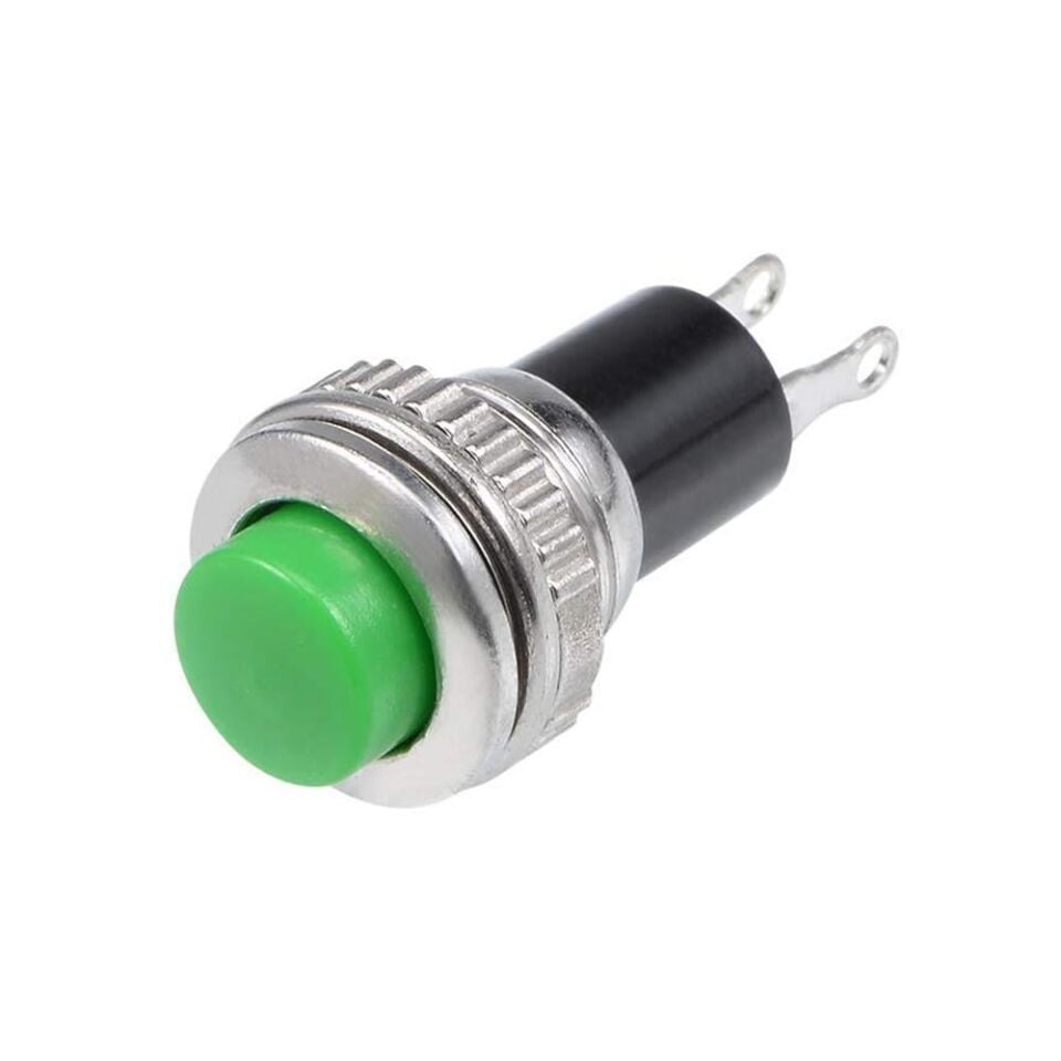 Push Buton 10mm 2 Pin On Off Aç Kapa Butonu Bas Bırak Yaylı Buton DS-316 IC-179