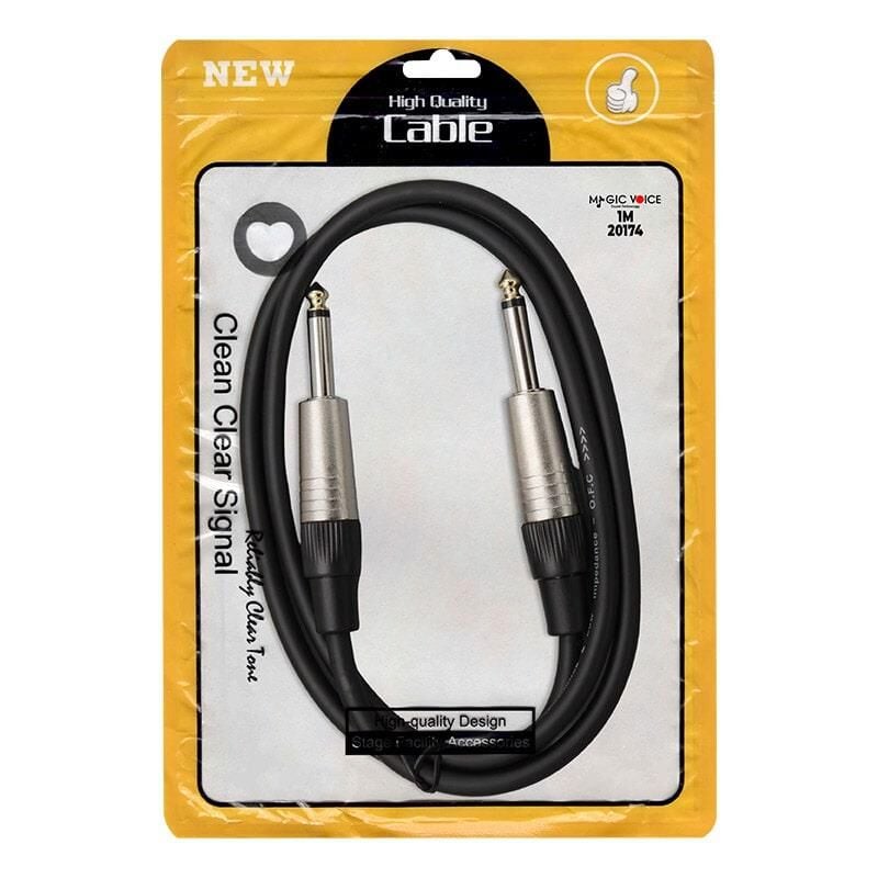 Ayt Magicvoice Ld393a 6.3 Mm Mono Erkek 6.3 Mm Mono Erkek 1 Metre Mixer Amfi Müzik Aletleri Ses Kablosu