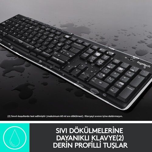 LOGITECH MK270 SİYAH KABLOSUZ Q KLAVYE SET