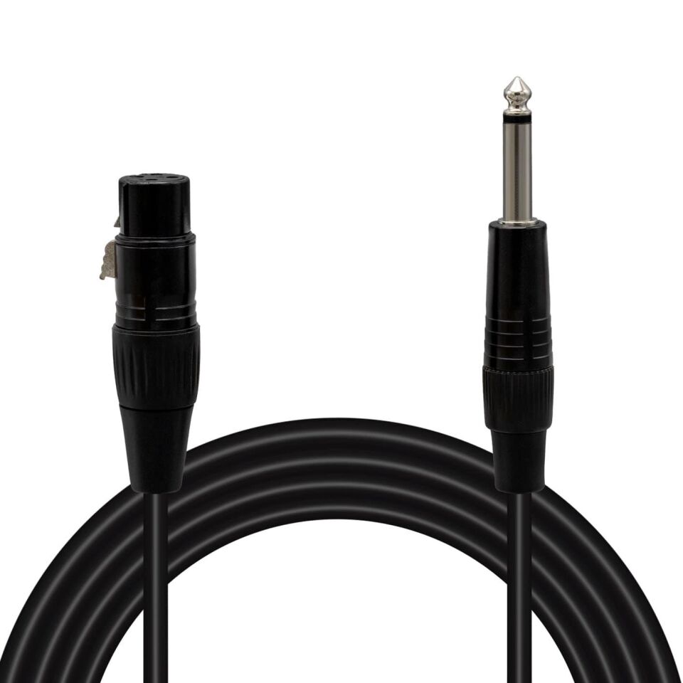 Ayt Magicvoice Ld379 Xlr Canon Dişi 6.3 mm Mono Erkek 1 Metre Ses Müzik Aletleri Kablosu