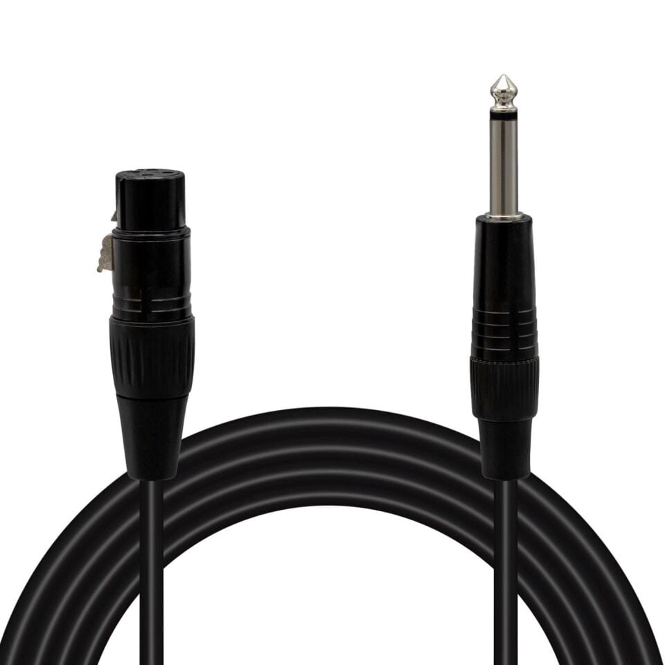 Ayt Magicvoice Ld379 Xlr Canon Dişi 6.3 mm Mono Erkek 1 Metre Ses Müzik Aletleri Kablosu