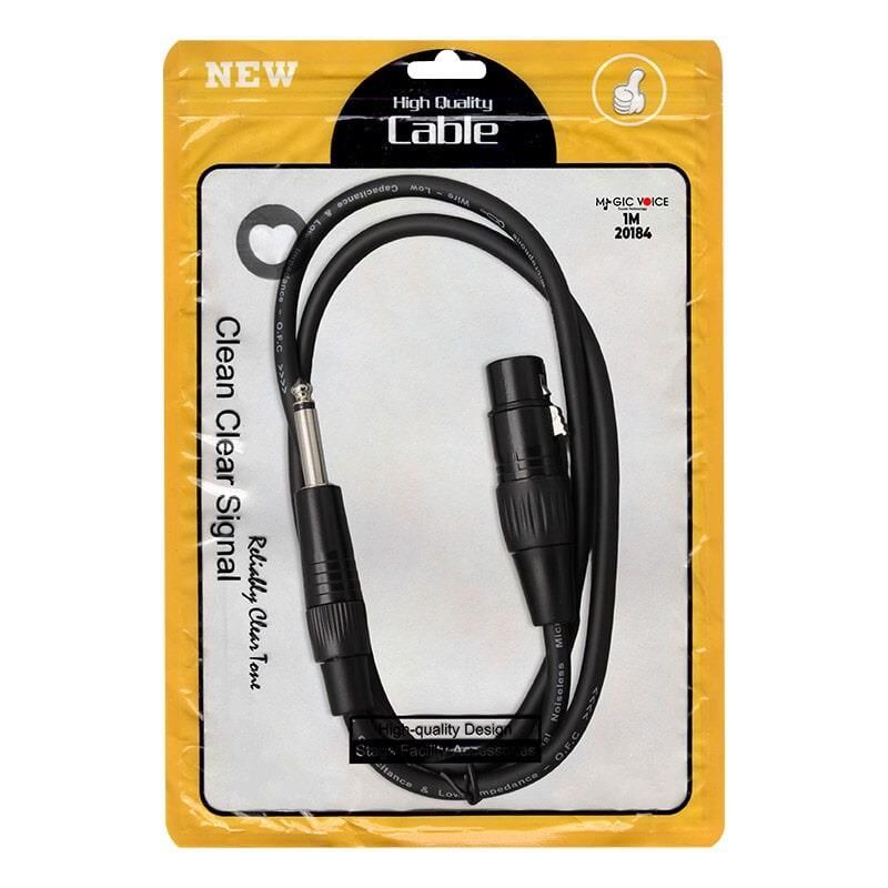Ayt Magicvoice Ld379 Xlr Canon Dişi 6.3 mm Mono Erkek 1 Metre Ses Müzik Aletleri Kablosu
