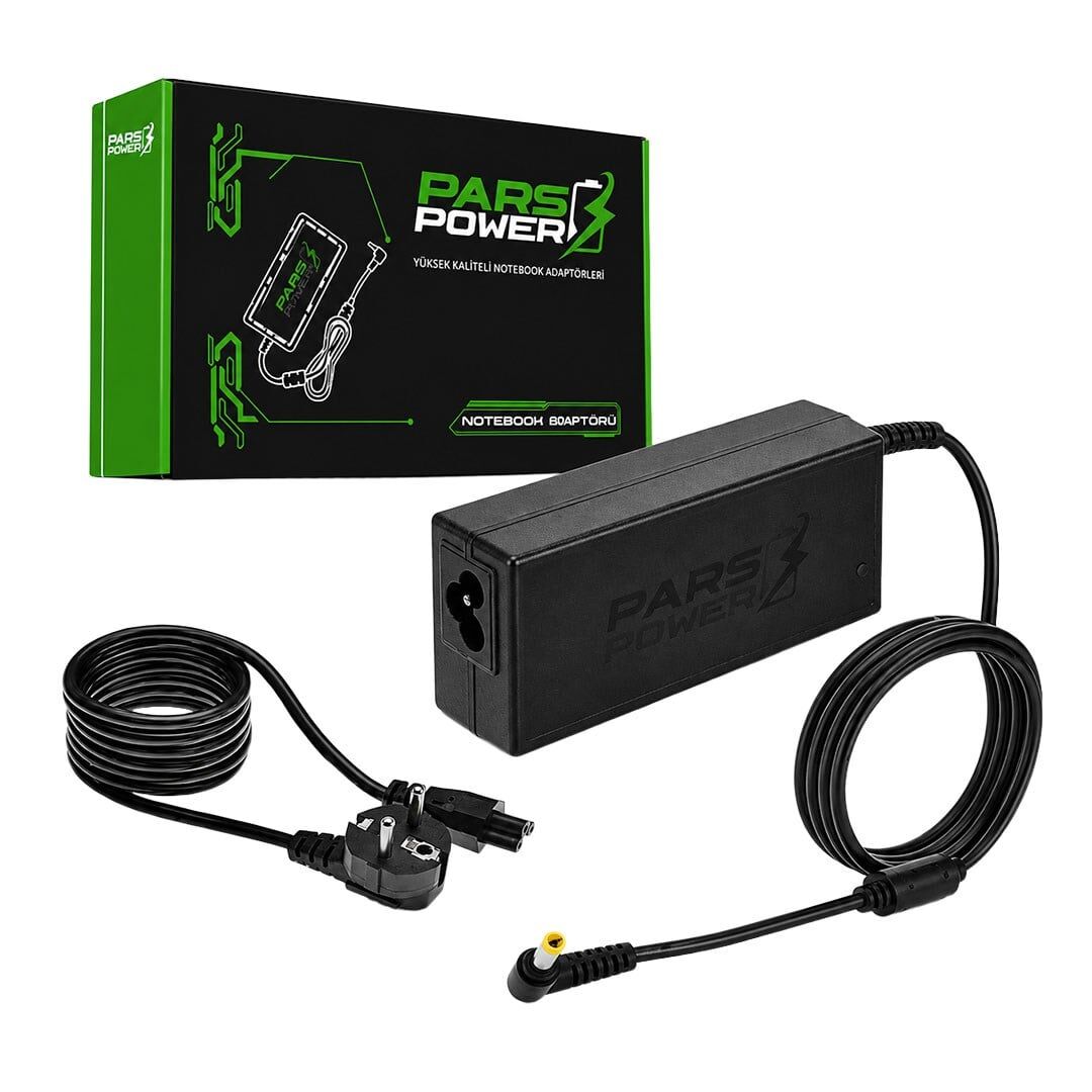 Parspower Prs-004 Plastik Kasa 19V 4.74A 90W 5.5*1.7Mm Standart Notebook Adaptör