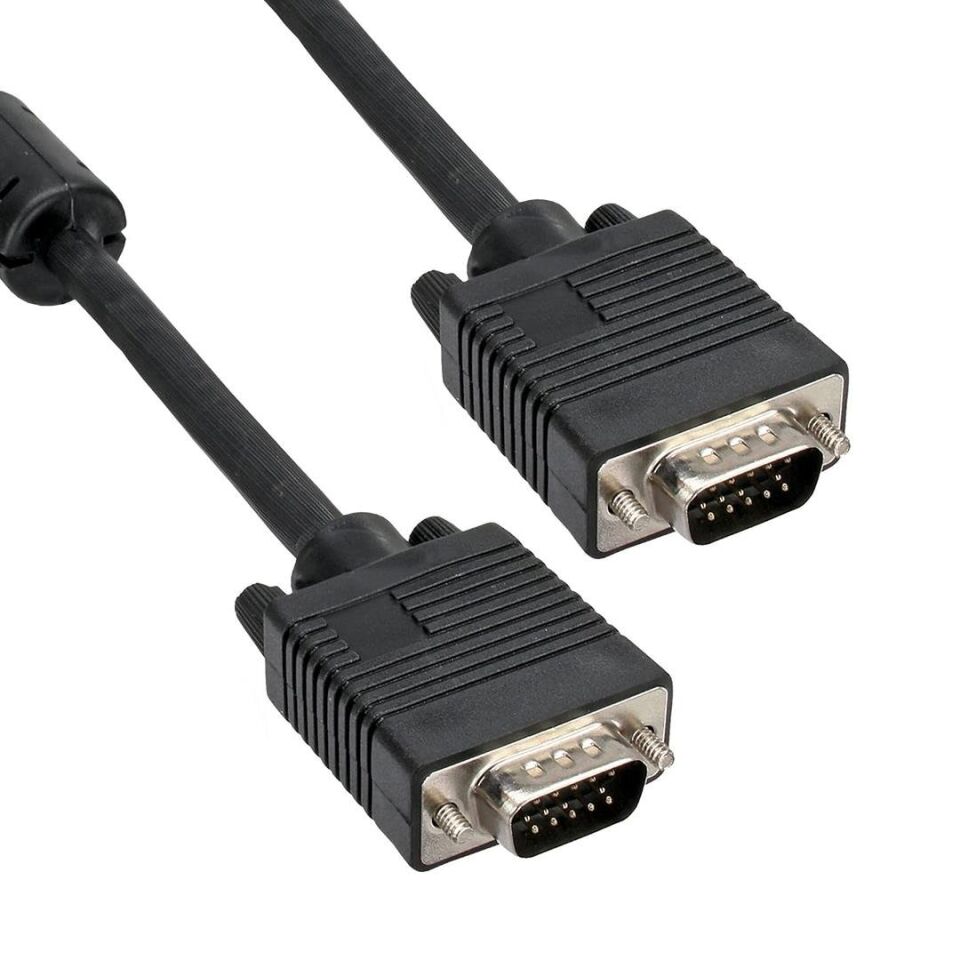 Ayt 15 Pin VGA Kablosu Erkek Erkek 50 Metre Kablo Bilgisayar Monitör Arası Görüntü Kablosu