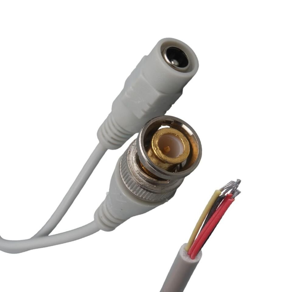 Ayt BNC Güvenlik Kablosu DC Dişi Jack Güvenlik Kamerası Soketi Kamera Dişi Elektirik Görüntü Kablosu