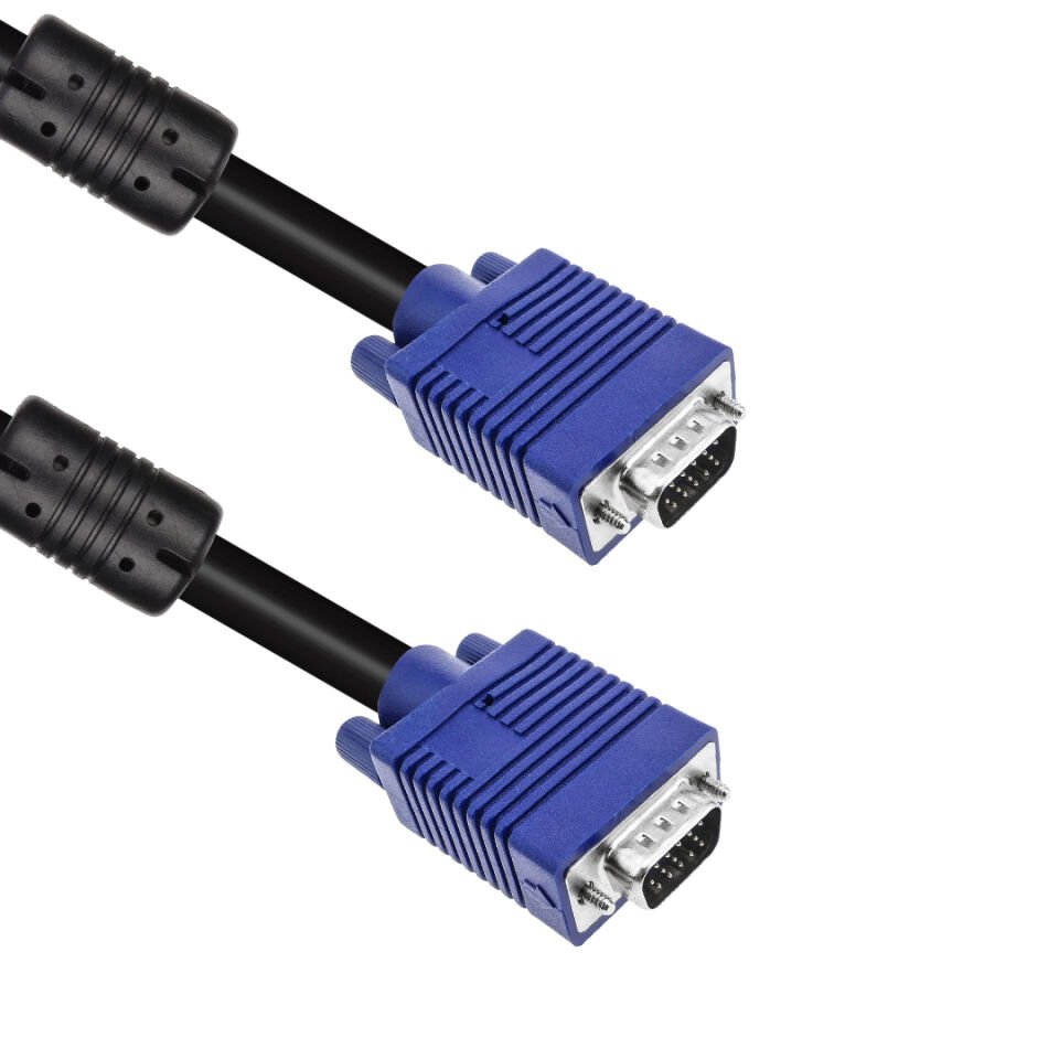 Ayt 15 Pin 2 Ucu Erkek 30 Metre VGA Kablo Bilgisayar Monitör Projeksiyon Görüntü Kablosu 30 Metre