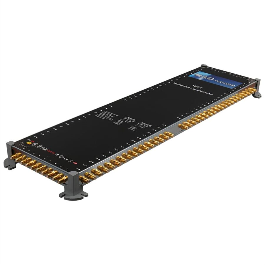 MAG Platinum MP 10/72 Multiswitch - 10 Giriş 72 Çıkışlı Merkezi Uydu Santrali Hybrid 4K Ve 3D Destekli