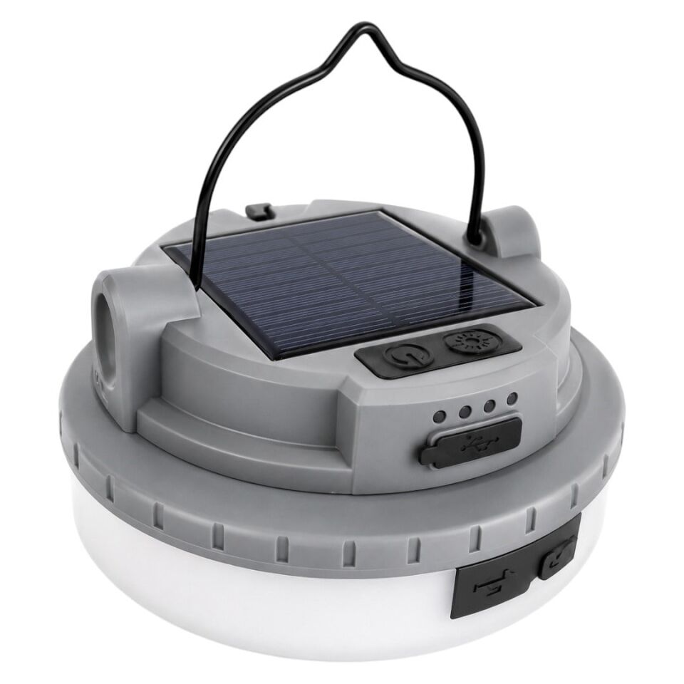 Powermaster HOP-8806 Çok Fonksiyonlu Solar Kamp Feneri Lambası Ve RGB Şerit Led Seti