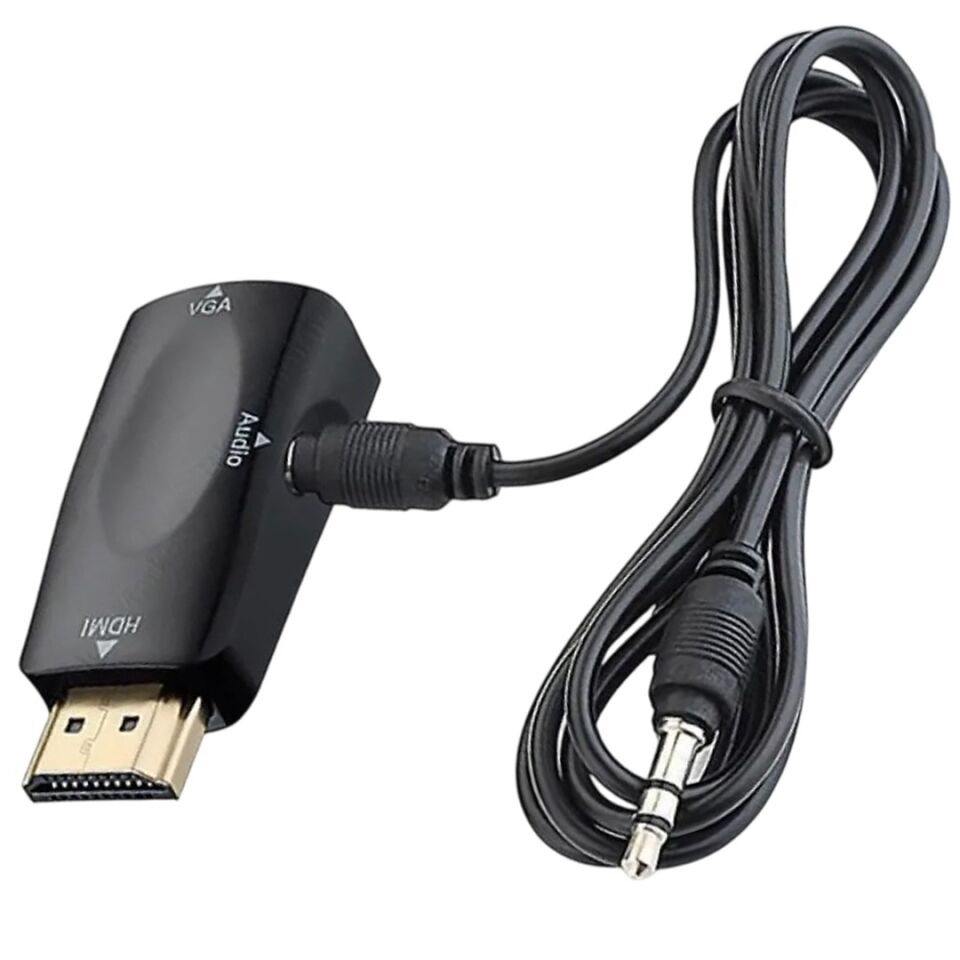 Powermaster PM-13645 HDMI Erkek To VGA Dişi Audio Girişli Çevirici Aparat