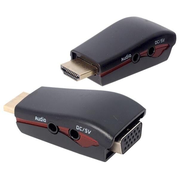 Powermaster PM-13645 HDMI To VGA Çevirici Aparat (5 V Ses Çıkışlı)