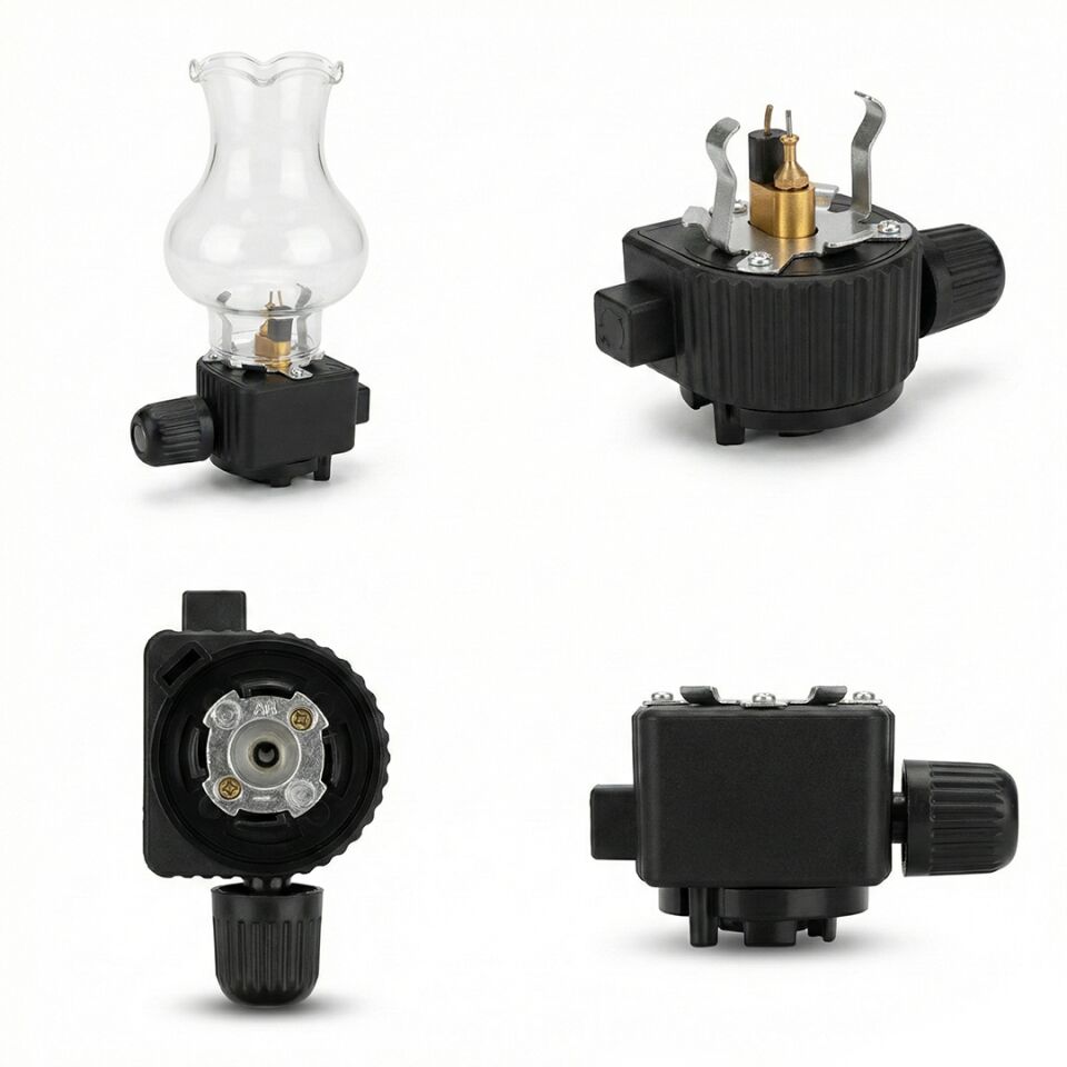 Powermaster PM-28778 Cam Fanuslu Gaz Kartuş Uyumlu Nostaljik Kamp Lambası Aydınlatma