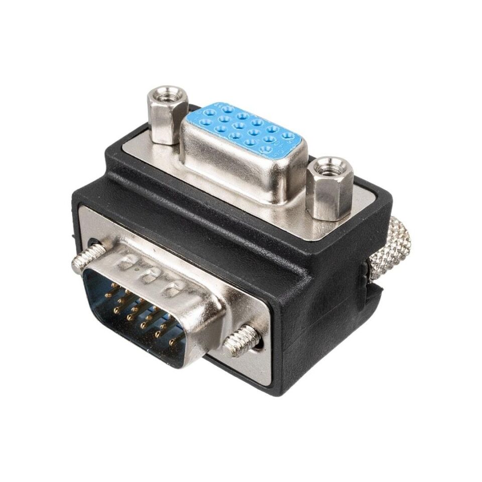 Powermaster Vga Dişi Erkek Çevirici 90 L Tip Erkek Dişi Vga Dönüştürücü Soket