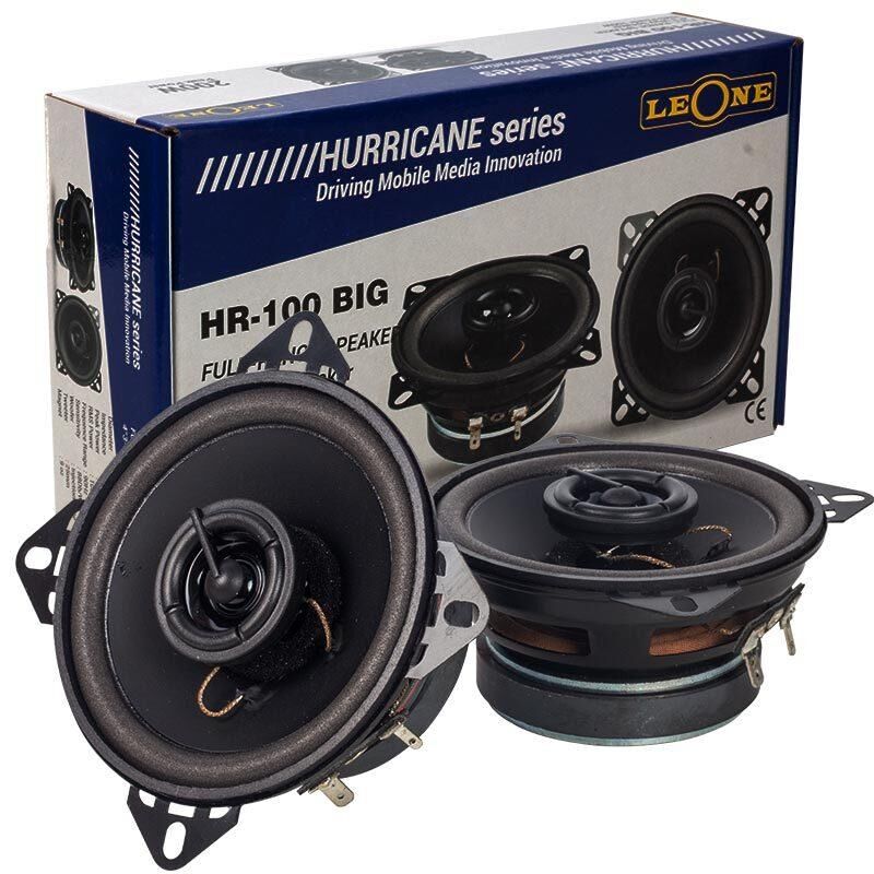 Ayt Leone HR-100 BIG 10 Cm 100 Watt Tweeterlı 3 Yollu 2 li Takım Hoparlör Oto Hoparlör