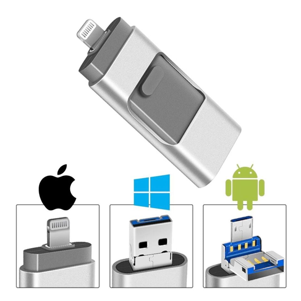 Ayt Usb Storer 8 Gb İphone Otg Micro Flash Bellek İos Android Windows Mobile Uyumlu