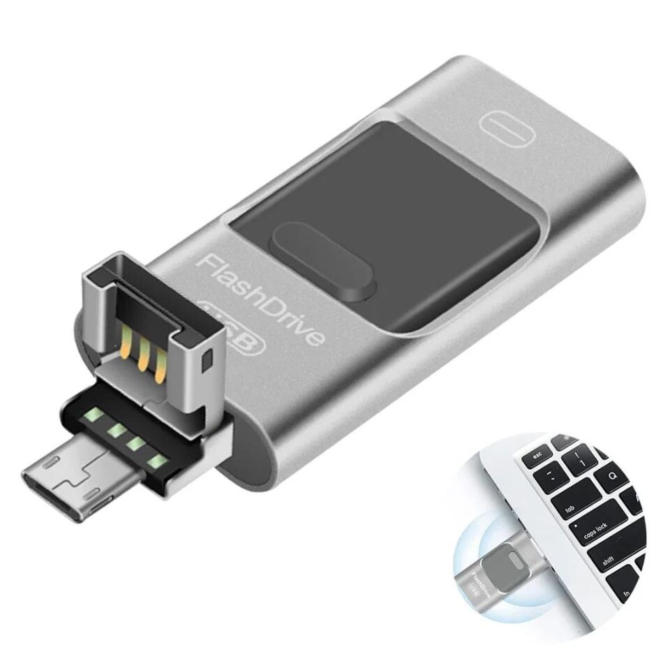 Ayt Usb Storer 8 Gb İphone Otg Micro Flash Bellek İos Android Windows Mobile Uyumlu