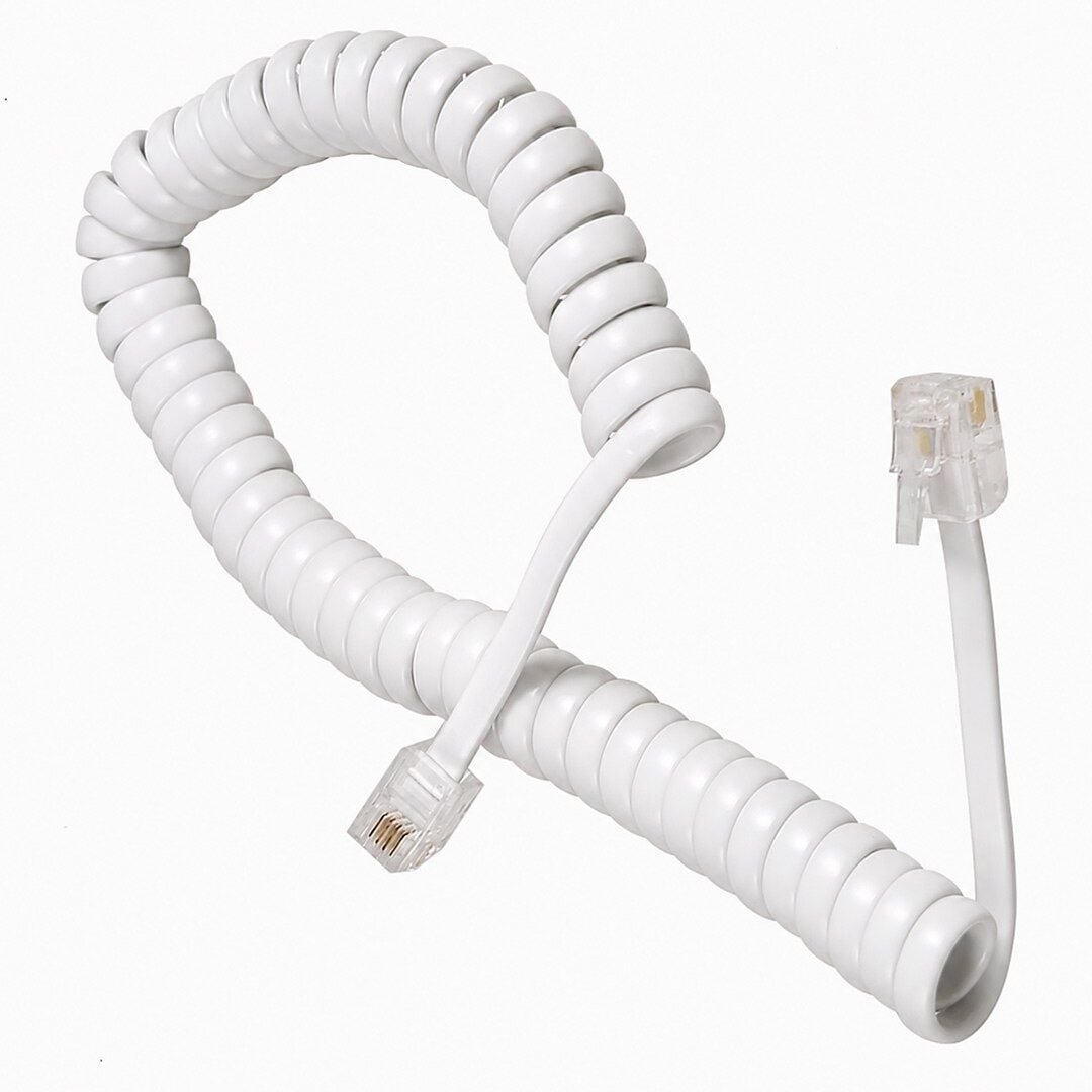 Telefon Spiral Kablo 3 Metre Sabit Telefon Ahize Kablosu