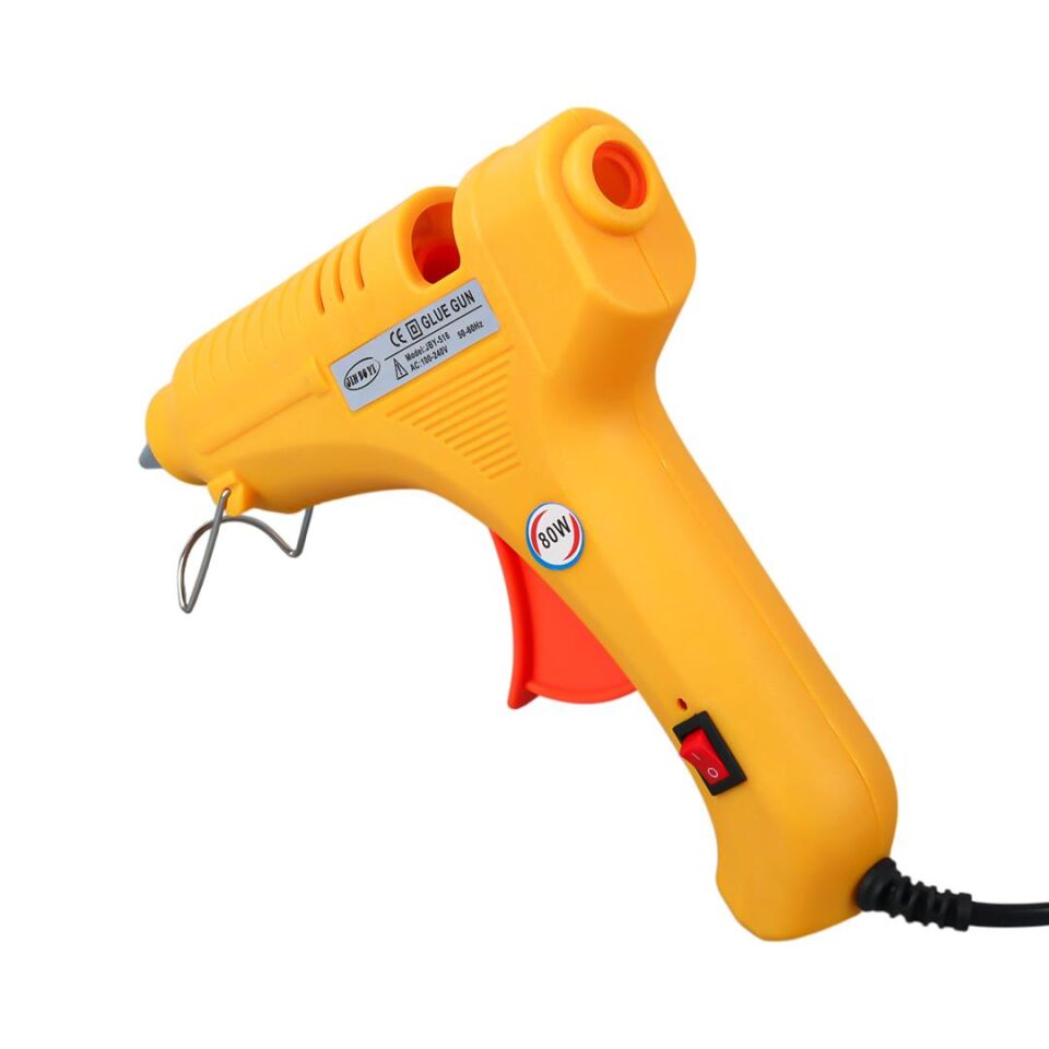 Ayt Powermaster JBY-80W Anahtarlı 80 Watt Sıcak Mum Silikon Tabancası 0.7x10 Cm Silikon Uyumlu