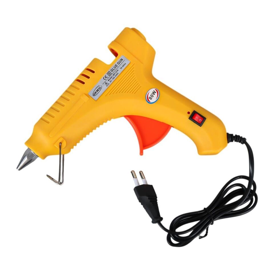 Ayt Powermaster JBY-80W Anahtarlı 80 Watt Sıcak Mum Silikon Tabancası 0.7x10 Cm Silikon Uyumlu