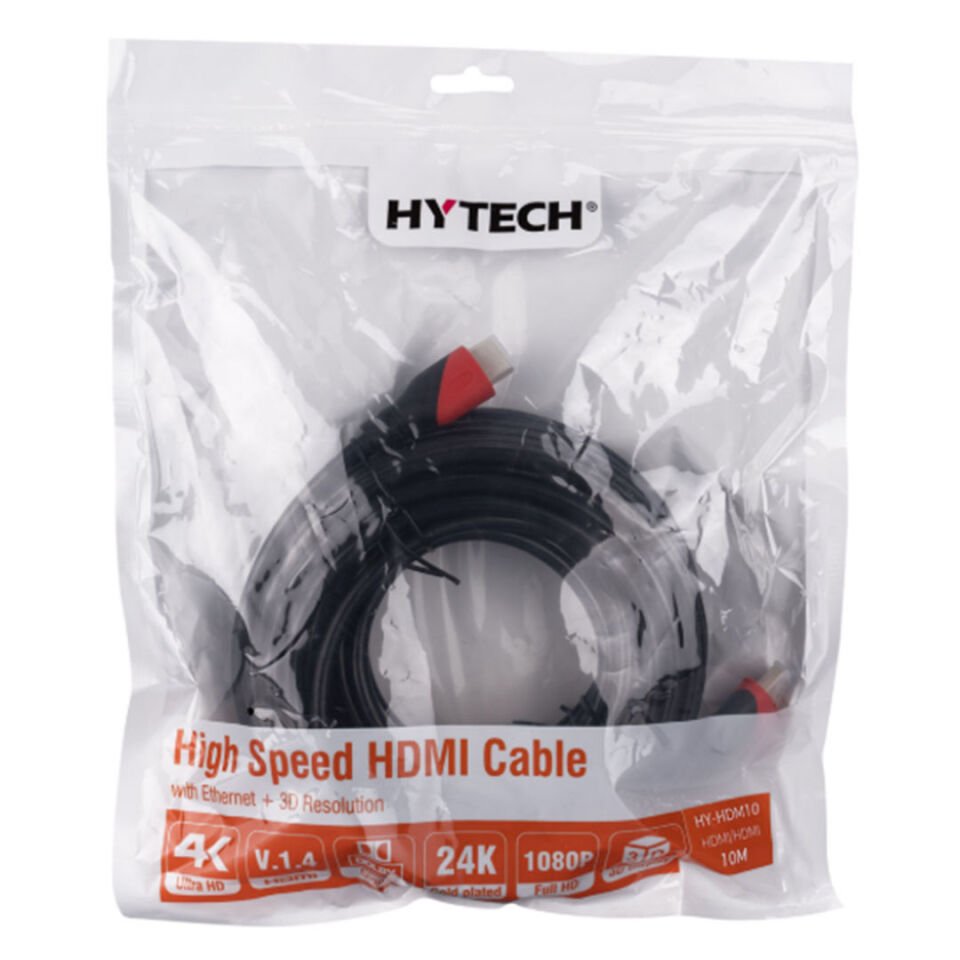 Ayt Hytech 10 Metre Hdmı Kablosu Altın Uçlu 1.4 Versiyon 3d Destekli Pc Bilgisayar Uydu Cihazı Monitör Görüntü Kablosu