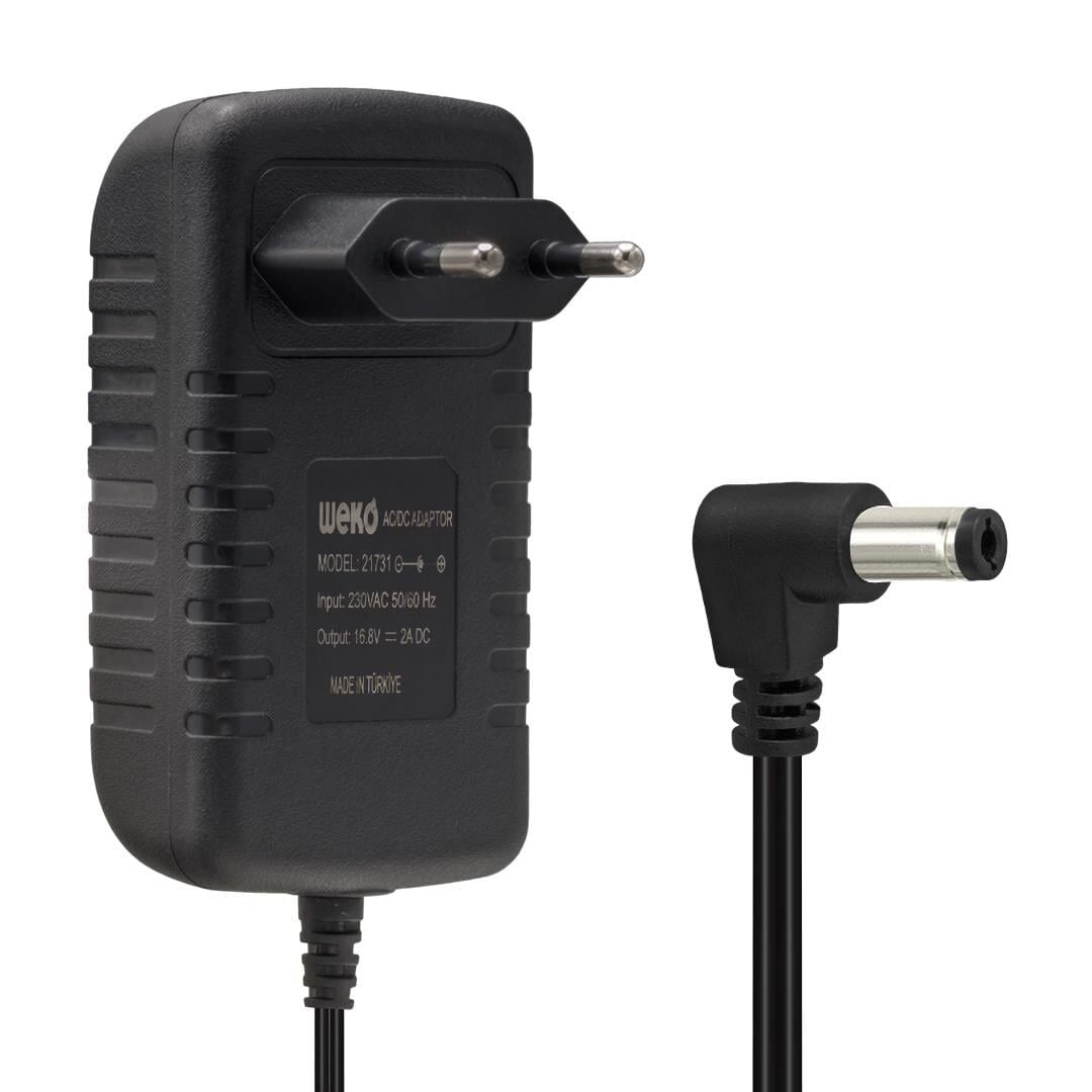 Weko 16.8 Volt - 2 Amper Ledli̇ Pri̇z Ti̇pi̇ 5.5*2.5  Uçlu Şarj Adaptörü