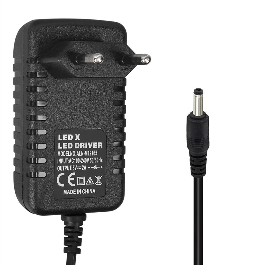 Ayt Powermaster 5 Volt 2 Amper 3.5 1.35 Uçlu Plastik Kasa Priz Tipi Adaptör Tv Box Adaptörü Tablet Pc Adaptör