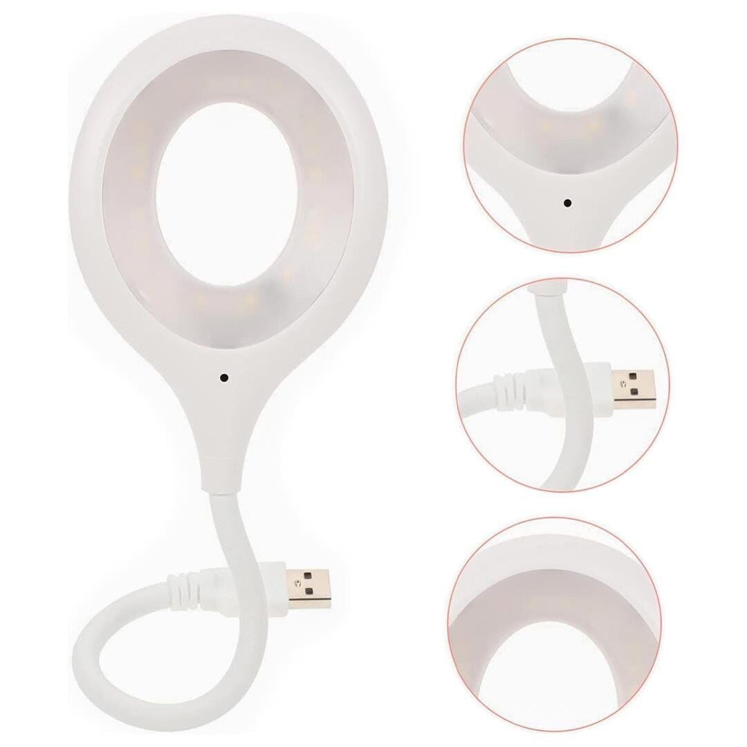 Powermaster Portatif Akrobatik 20 SMD Ledli USB Gece Kitap Okuma Çalışma Lambası (Powerbank Uyumlu)