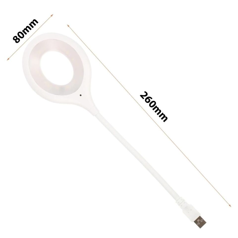 Ayt Powermaster Portatif Akrobatik 20 SMD Ledli Usb Gece Kitap Okuma Çalışma Lambası Powerbank Uyumlu Masa Lambası