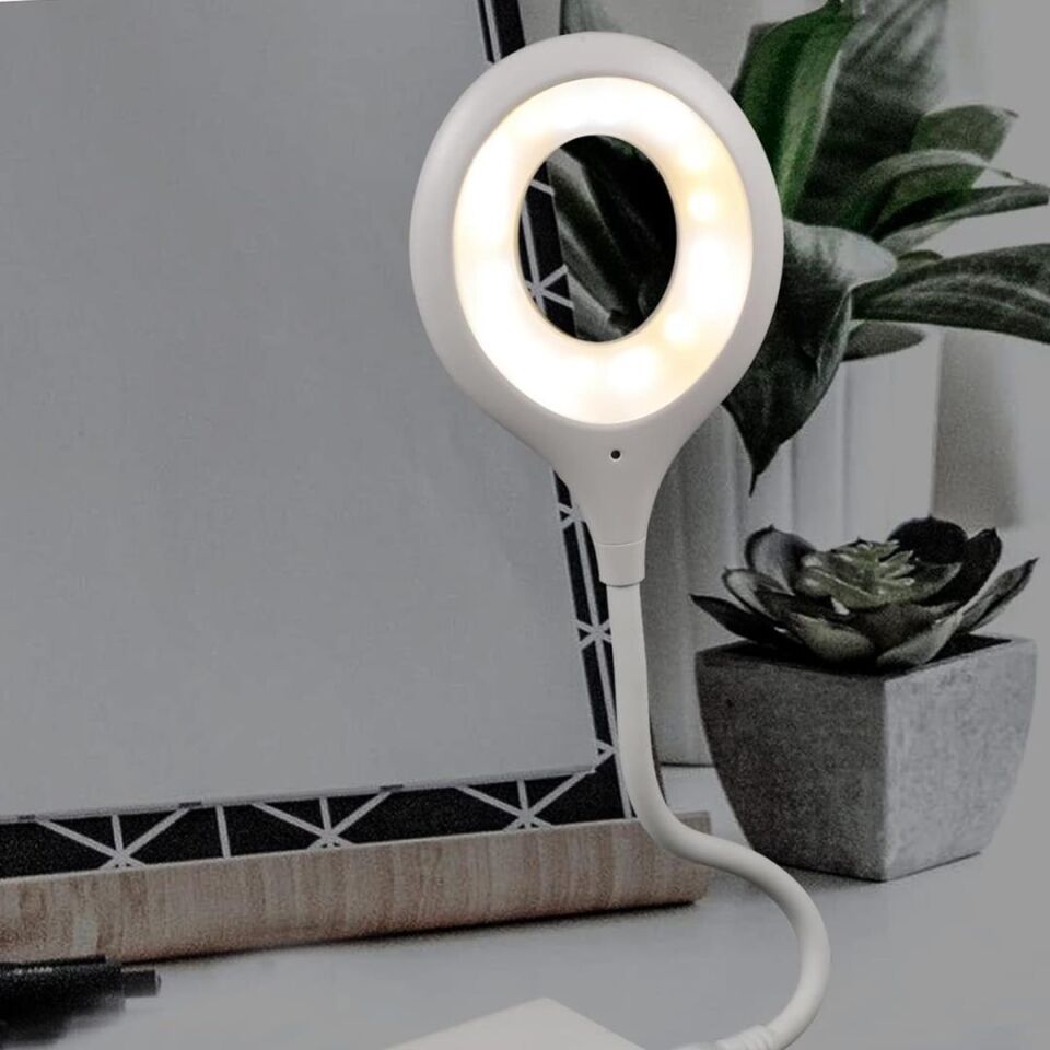 Ayt Powermaster Portatif Akrobatik 20 SMD Ledli Usb Gece Kitap Okuma Çalışma Lambası Powerbank Uyumlu Masa Lambası