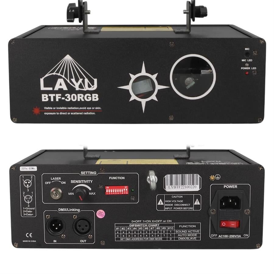 Layu BTF-30RGB White 1.5W RGB Animasyon Ve Beam Lazer Sistemi