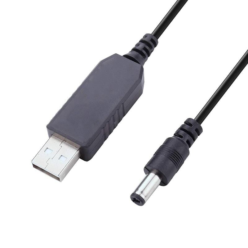 Ayt Pm-21568 9-5 Volt 1 Amper USB To DC 5.5x2.5mm Çevirici Dönüştürücü Kablo 100 Cm
