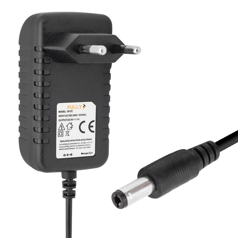 Fully O-1612C 9 Volt 1 Amper Priz Tipi Adaptör 5.5 X 2.5 Uç