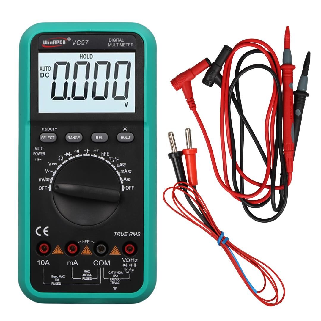 Powermaster VC97 Dijital Multimetre Sıcaklık Ölçümü Ac Dc Voltaj Akım Ölçüm Cihazı Aleti
