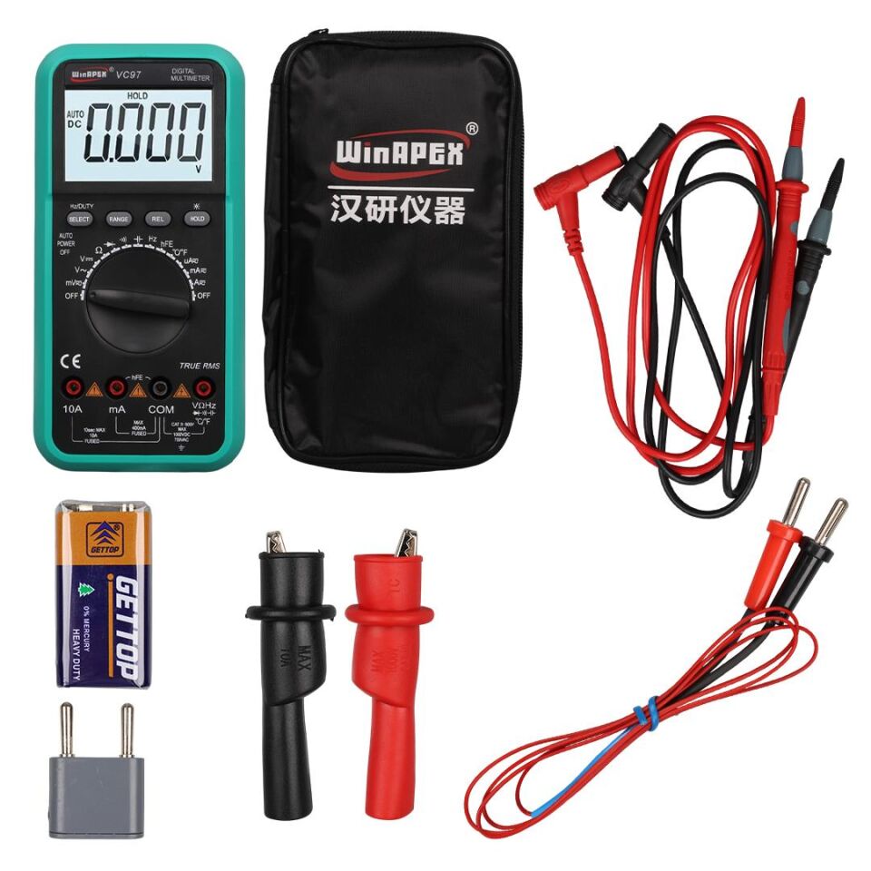 Powermaster VC97 Dijital Multimetre Sıcaklık Ölçümü Ac Dc Voltaj Akım Ölçüm Cihazı Aleti