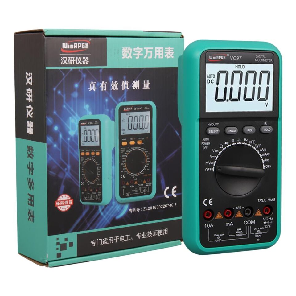 Powermaster VC97 Dijital Multimetre Sıcaklık Ölçümü Ac Dc Voltaj Akım Ölçüm Cihazı Aleti