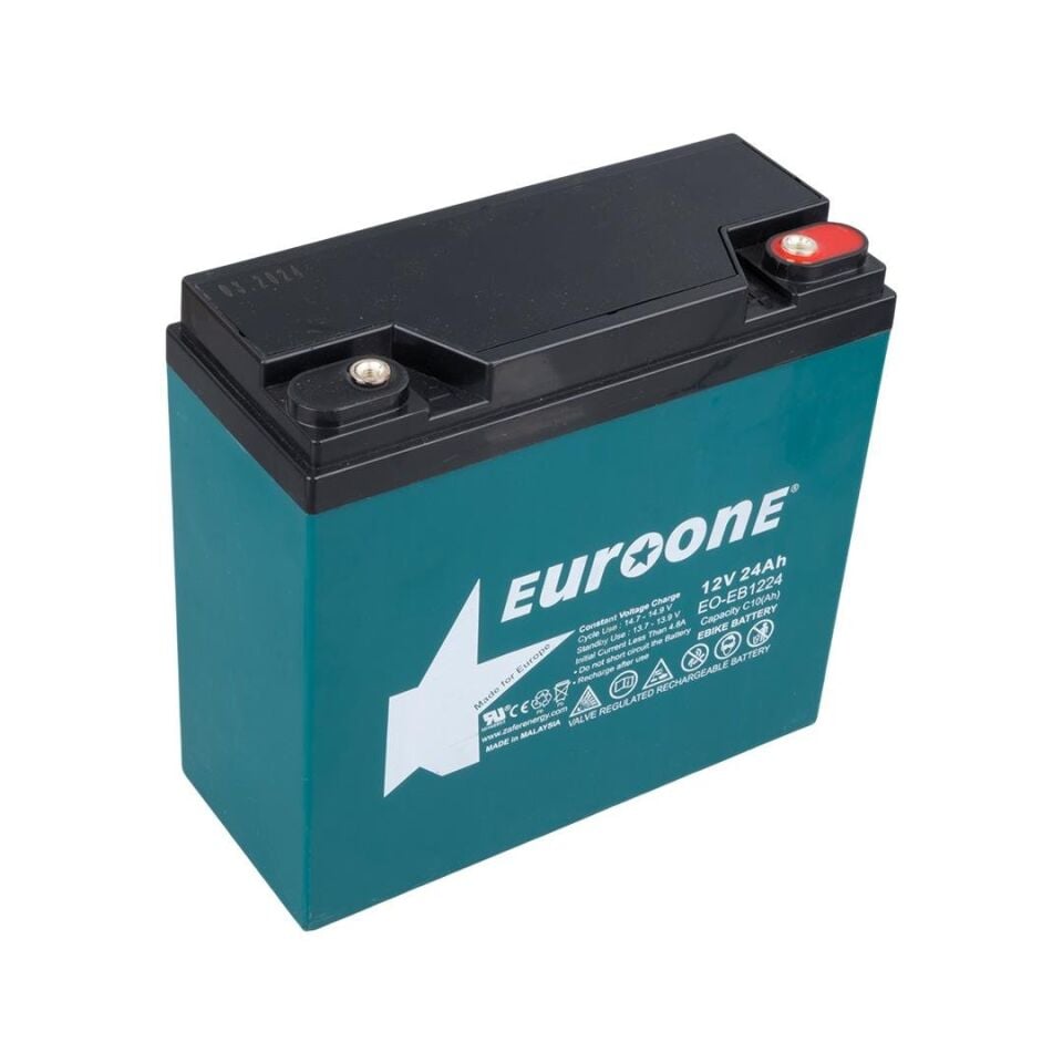 Euroone Elektirikli Bisiklet Aküsü Yeni Tarihli 180x76x167 mm Taze Akü