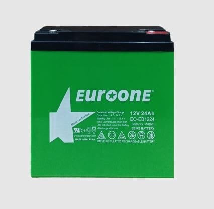 Euroone Elektirikli Bisiklet Aküsü Yeni Tarihli 180x76x167 mm Taze Akü