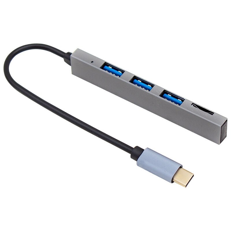 Powermaster Type-c Hub USB Dock Station 3x Usb Hafıza Kartı Okuyucu Pc Laptop Play Station Xbox Destekli