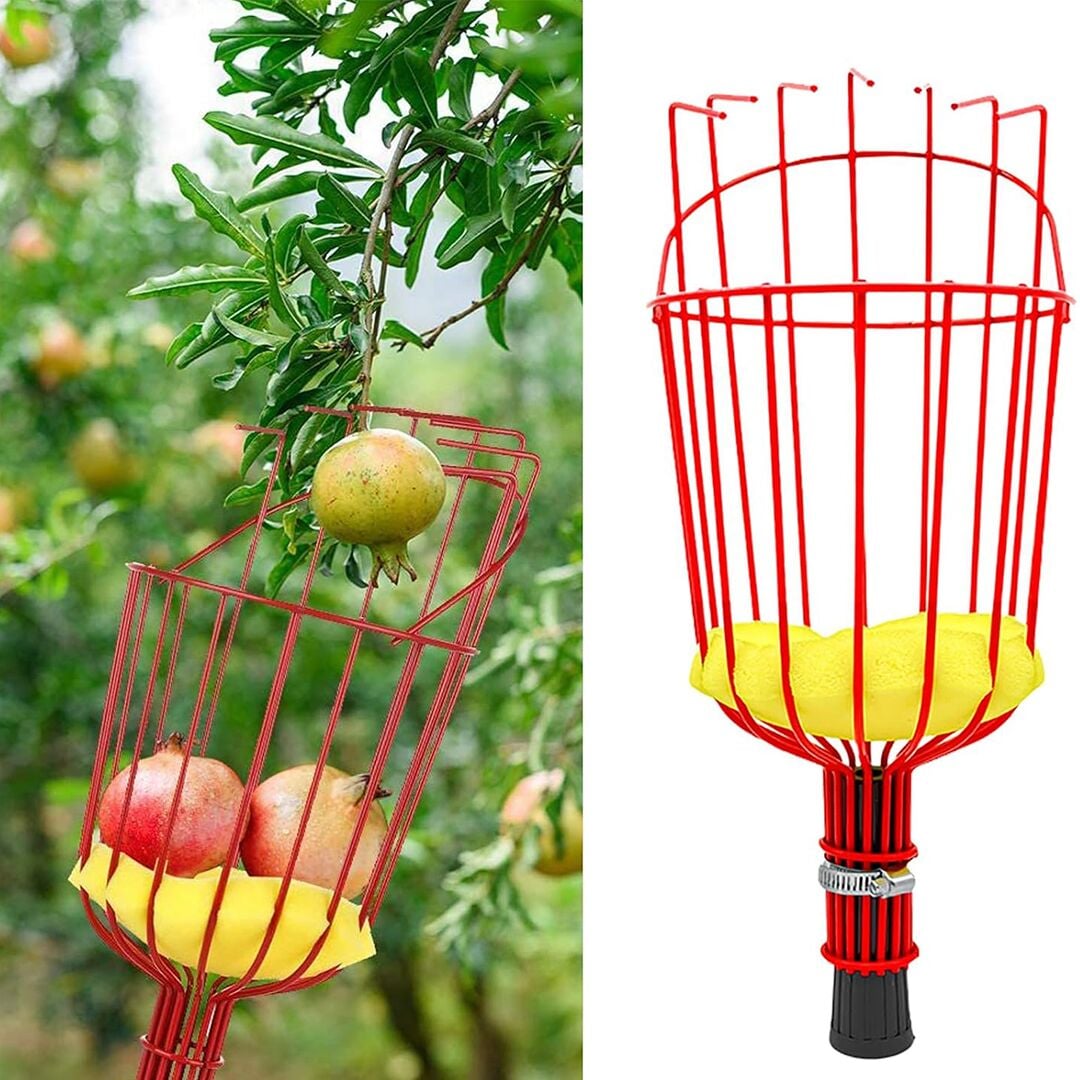 Sunup SN-28776 Pratik Sepet Tip Meyve Toplama Aleti Yüksekten Meyve Toplama Aparatı