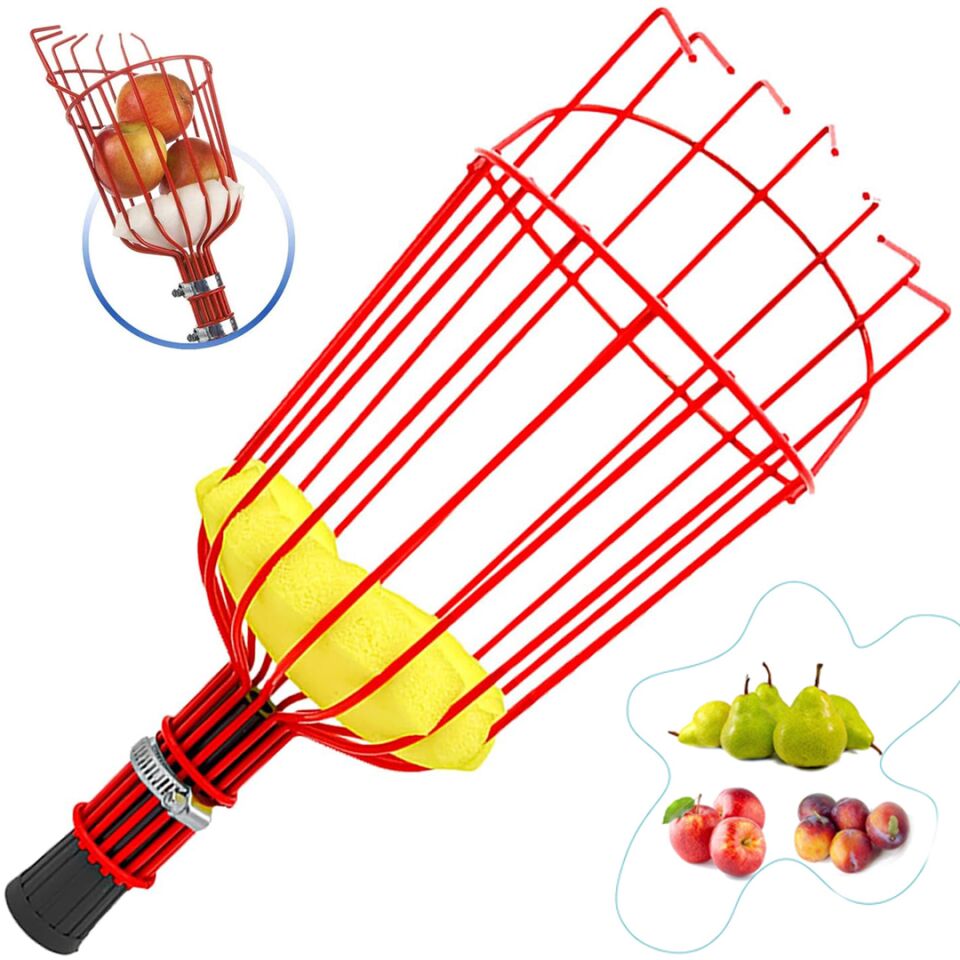 Sunup SN-28776 Pratik Sepet Tip Meyve Toplama Aleti Yüksekten Meyve Toplama Aparatı