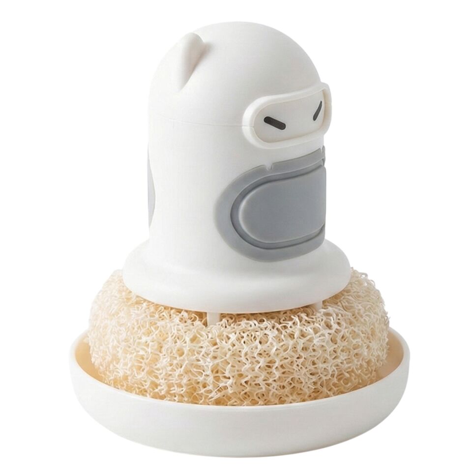 Sunup SN-29190 Ninja Tasarımlı Deterjan Hazneli Mutfak Bulaşık Fırçası