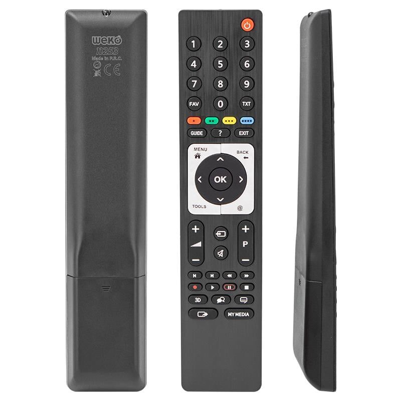 Ayt Arçelik Beko TS4187R-2 Grundig 3D Metalik Guide Tuşlu Lcd Led Tv Kumandası