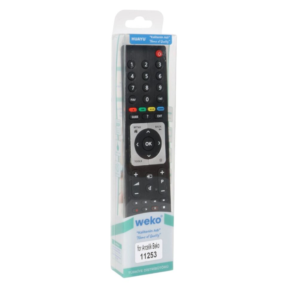 Arçelik Beko TS4187R-2 / Grundig 3D Metalik Guide Tuşlu Lcd Led Tv Kumandası