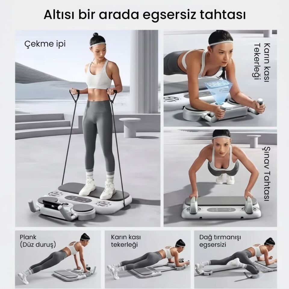 Sunup SN-29123 Çok Fonksiyonlu Fitness Pilates Karın Egzersiz Aleti