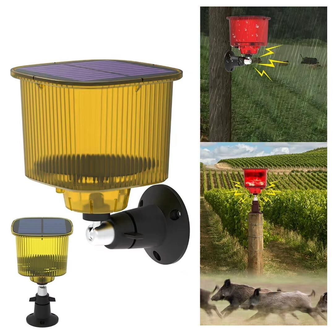 Ayt Powermaster PM-26956 Mikrofonlu Sesli Hayvan Kovucu Alarm Cihazı Solar Güneş Enerjili Panelli Vahşi Hayvan Kovacağı