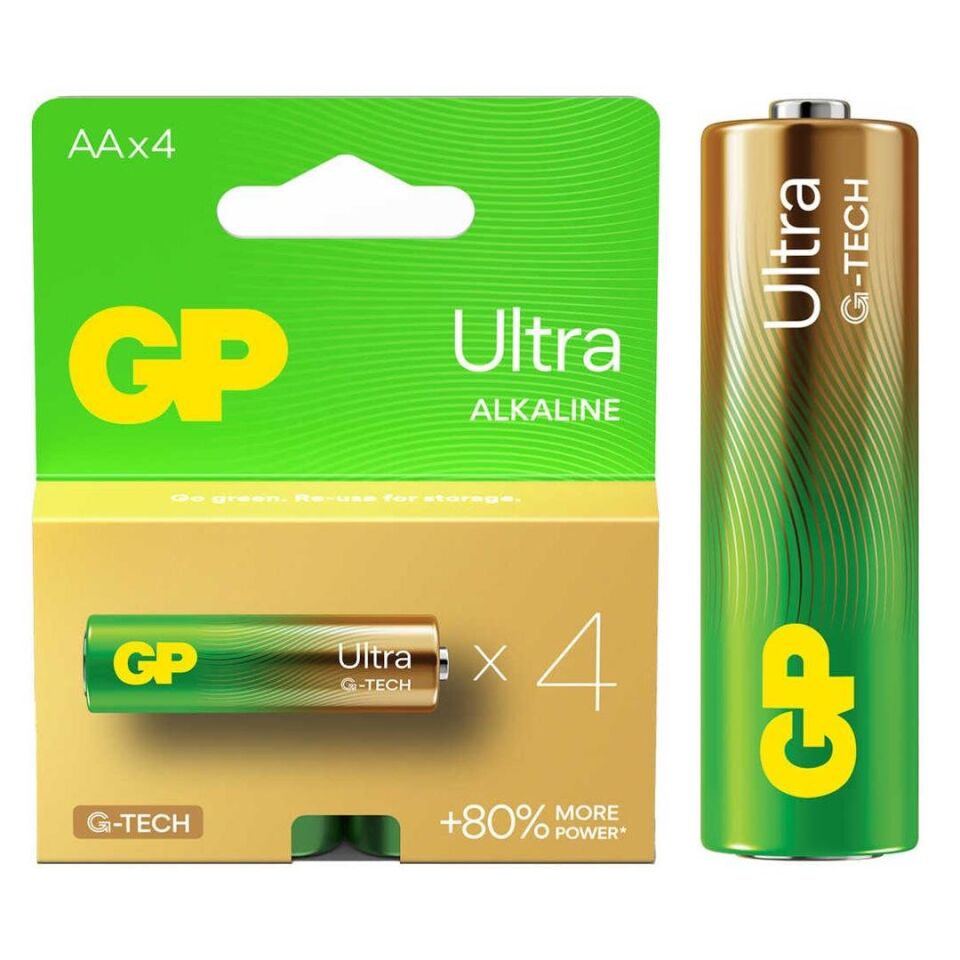 GP 15AU-2U4 Alkalin Kalem Pil 4 lü AA Kalem Pil