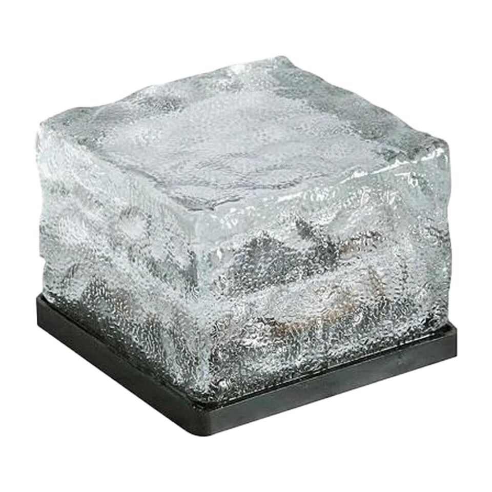 Powermaster Solar Güneş Enerjili Ledli Mavi Tuğla Taş Görünümlü Zemin Duvar Dekorasyon Bahçe Aydınlatması Dekoratif