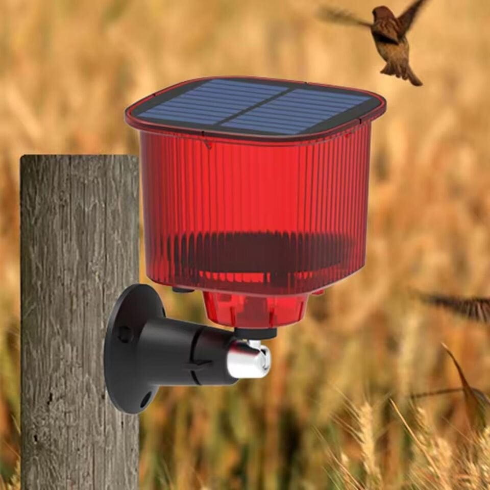 Ayt Powermaster PM-26955 Mikrofonlu Sesli Hayvan Kovucu Alarm Cihazı Solar Güneş Enerjili Panelli Vahşi Hayvan Kovacağı